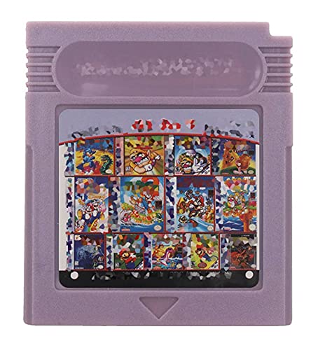 CMDZSW - Tarjeta de consola electrónica para juegos Nintendo GBC, 61 en 1, 108 en 1, versión en inglés de compilación (color: carcasa gris 61 en 1)