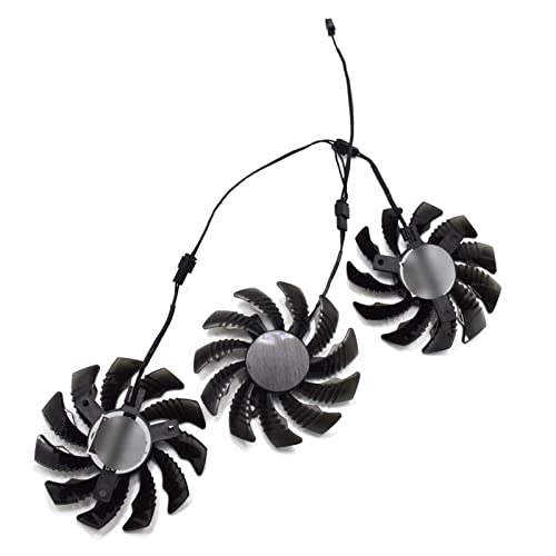 Cobeky Enfriador de GPU 75MM PLD08010S12H GTX970 Ventilador de enfriamiento Tarjetas Fit for Gigabyte GTX 970 Windforce G1 R9-280X GV-R928XWF3-3GD GV-R928XOC R280XOCVentilador de la Tarjeta gráfica