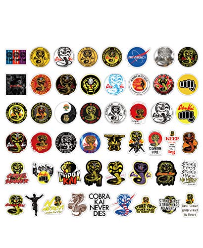 Cobra Kai - Juego de 50 pegatinas de karate para portátil