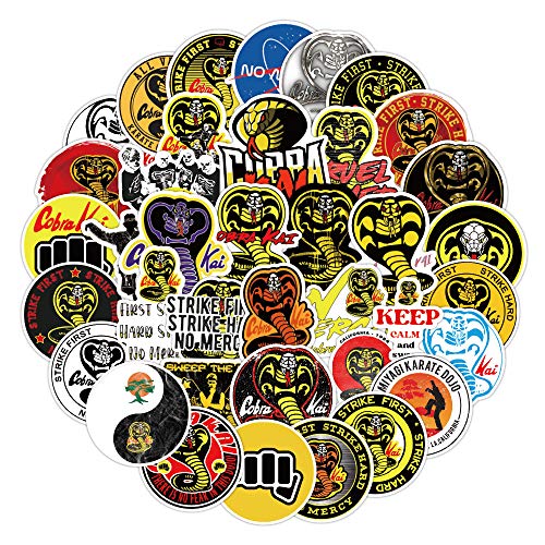 Cobra Kai - Juego de 50 pegatinas de karate para portátil