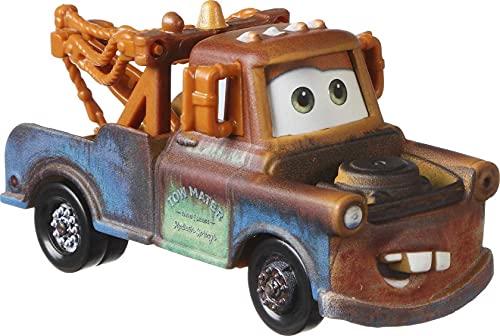 Coche de carreras Cars Personajes Disney Pequeños de Metal - "Mate - CRICCHETTO" juguete en escala 1:55 - Coche de carreras de 8 cm Coche de juguete para niños GXG54- Colección Disney hot cars