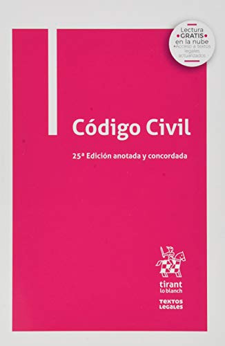 Código Civil 25ª Edición anotada y Concordada 2020 (Textos Legales)