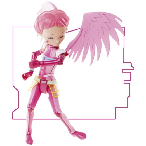 Código Lyoko - Figura Aelita de 15 cm con allas y Bola, Color Rosa (Simba 3089006)