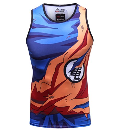 Cody Lundin Hombres Chaleco Mezcla impresión película Personaje Logo Camiseta Hombre Hombres sin Mangas t-Shrit (XXL, Color-f)