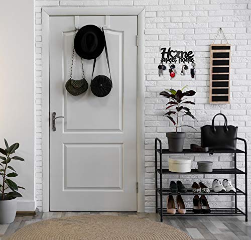 Colgador Llaves de Pared Home Sweet Home (8 Ganchos) Guardallaves Cuelga Decorativo Ganchos de Metal Para Cocina, Puerta de Casa | Portallaves Perchas Organizador | Decoración Vintage