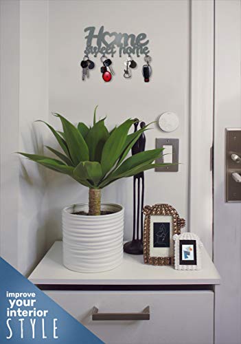 Colgador Llaves de Pared Home Sweet Home (8 Ganchos) Guardallaves Cuelga Decorativo Ganchos de Metal Para Cocina, Puerta de Casa | Portallaves Perchas Organizador | Decoración Vintage
