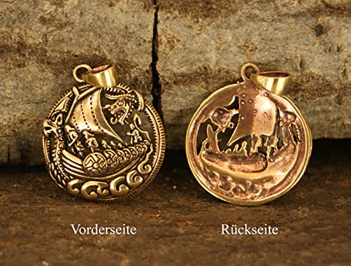 Colgante de barco vikingo de bronce n.º 153