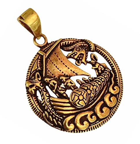 Colgante de barco vikingo de bronce n.º 153