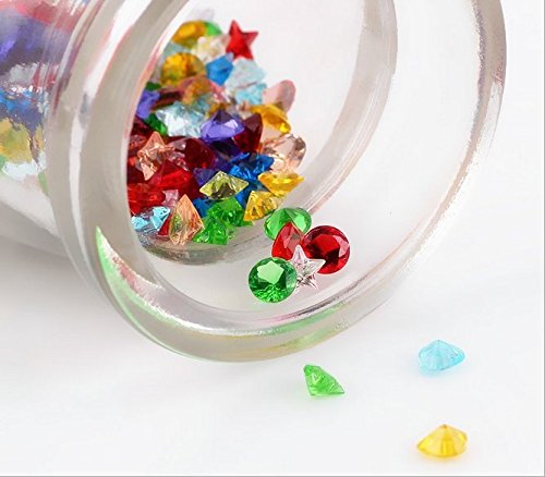 Colores variados 120pcs mezclados al azar de cristal acrílico estrella encantos para vidrio Living Memory Lockets