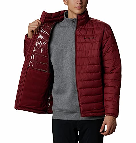 Columbia Powder Lite , Chaqueta Hombre, Rojo (Red Jasper), L