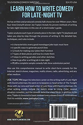 Comedy Writing for Late-Night TV: How to Write Monologue Jokes, Desk Pieces, Sketches, Parodies, Audience Pieces, Remotes, and Other Short-Form Comedy
