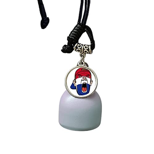 comp Bandera de Paraguay Facial Maquillaje Cabeza Casquillo Viento Campana Coche Colgante