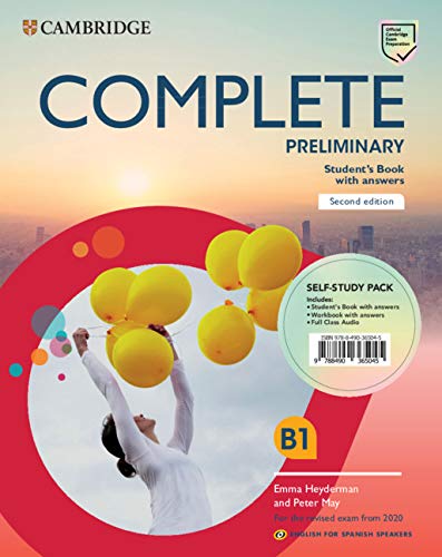 Complete Preliminary Self-study pack (Student's Book with answers and Workbook with answers and Class Audio) English for Spanish Speakers 2nd Edition