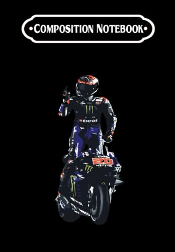 Composition Notebook: Fabioo Quartararozz Ell Diabloz 20 Moto Gp Classic, Journal 6 x 9, 100 Page Blank Lined Paperback Journal/Notebook