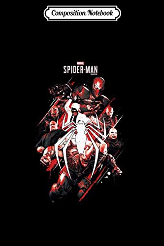 Composition Notebook: Marvel's Spiderman Bad Guys in Spidey's Head Spider Man Superhero Verse Journal Notebook Blank Lined Ruled 6x9 100 Pages