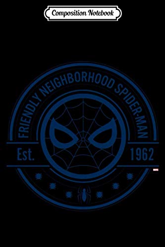 Composition Notebook: Spiderman Friendly Neighborhood Spiderman Logo Spider Man Superhero Verse Journal Notebook Blank Lined Ruled 6x9 100 Pages
