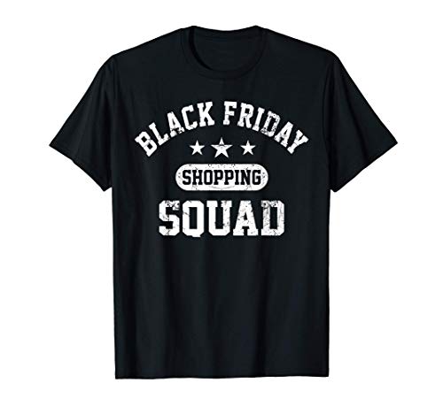 Compras navideñas Escuadrón de Compras del Viernes Negro Div Camiseta