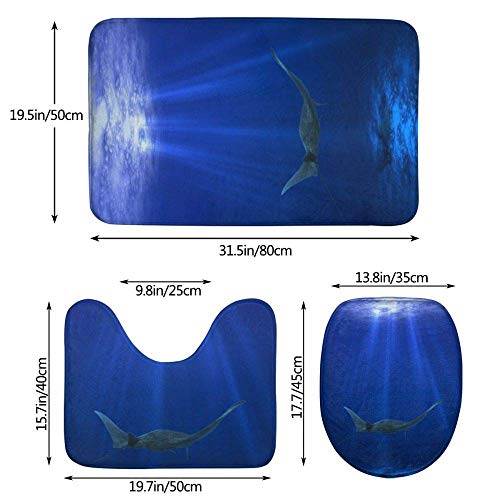 Conjuntos de alfombras de seguridad suave de 3 piezas Brothers-A Tale of Two sons Incluye tapete de baño Alfombra de contorno Tapa Tapa del inodoro para dormitorio Cocina Alfombrillas Set de alfombras