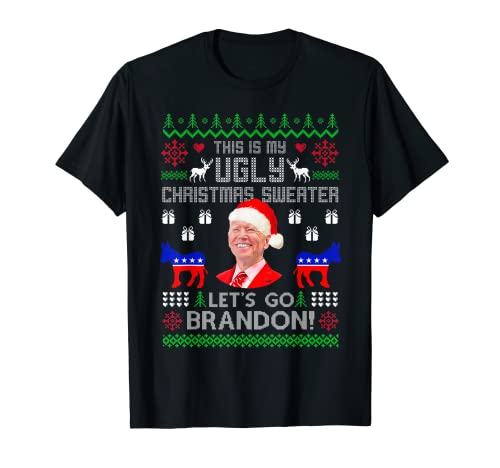 Conservative Let's Go Brandon Xmas This Is My Ugly Sweater Camiseta