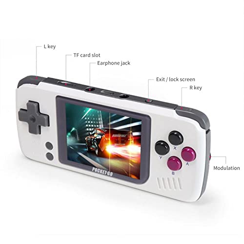 Consola de juegos retro 2.4 pulgadas Pocketgo Handheld Game Console 16G IPS pantalla clásico NES/GB/GBC/PS1 jugadores de juegos