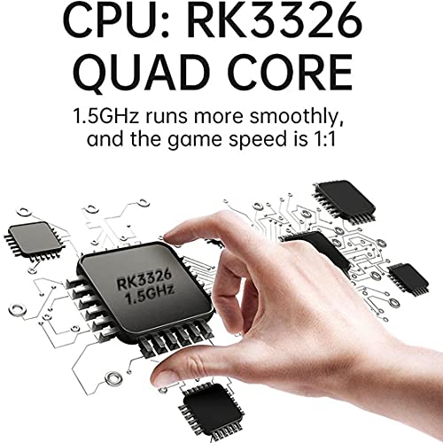 Consola Retro, Anbernic RG351MP con 2500 Juegos Clásicos, Wifi Consola de videojuegos Chip RK3326 1.5GHz, 64GB Consola de Juegos Portátil 3.5 Pulgadas(negro)
