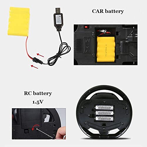 Control Remoto Supercar 1:10 Radio Recargable eléctrico controlado 2. 4g RC Vehículo Race Race Modelo Electronic Deportes Racing con Luz Flashing Niños Regalos de Cumpleaños, Cumpleaños Rojo Chri