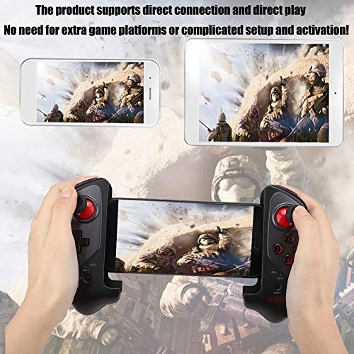 Controlador de juegos inalámbrico, Bluetooth, para teléfono móvil, tableta, Smart TV, telescopio Gamepad Gamepad con disparador, compatible con Android