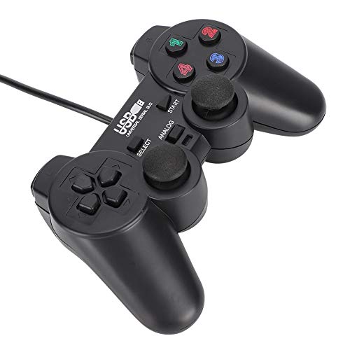 Controlador Juegos con Cable, Joystick Puerto USB1.1/2.0 Gamepad para Juegos PC, Controlador Juegos Compatible con Win98/ 2000/ XP/ 2003/ Vista/Windows 7 Computadora