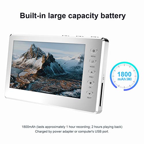 Convertidor de captura de vídeo, HD 1080P 60FPS Conversor de video USB 2.0 con pantalla OLED de 5 ", Grabadora de video AV y HDMI Captura de VCR, DVD, cintas VHS, Hi8, videocámaras, sistemas de juegos