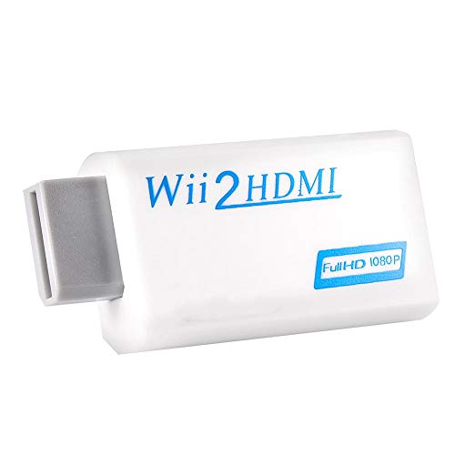 Convertidor de Wii a HDMI, Adaptador de Entusiasta del Juego de Salida 720P / 1080P Coverup del Adaptador de Upscaling