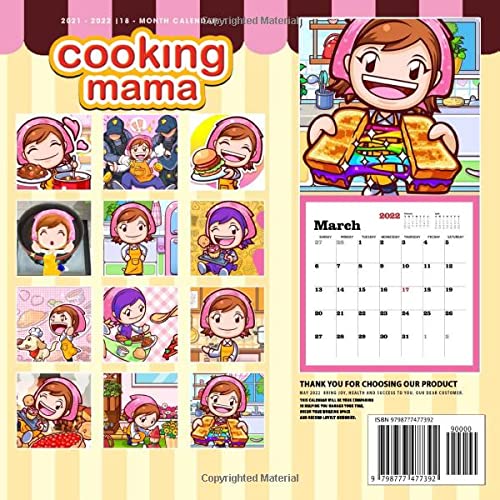 Cooking Mama Cookstar: OFFICIAL 2022 Calendar - Video Game calendar 2022 - Cooking Mama Cookstar -18 monthly 2022-2023 Calendar - Planner Gifts for ... games Kalendar Calendario Calendrier)