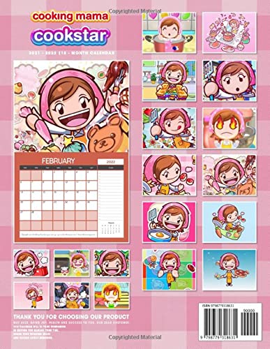 Cookịng Mama Cookstar: Video Game Calendar 2022 - Games calendar 2022-2023 18 months- Planner Gifts boys girls kids and all Fans (Kalendar Calendario Calendrier).