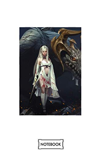 Cool Zero Drakengard Drag On Dragoon 3 Game Ps3 Notebook: Matte Finish Cover, Planner, Journal, Diary, 6x9 120 Pages, Lined College Ruled Paper