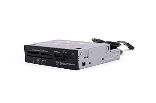CoolBox CR650-BT - Lector de tarjetas SIM y SmartCard con Bluetooth, DNI electrónico y USB 2.0 (MS, microSD, MS Duo, MS Micro M2, MS PRO, RS-MMC, SD, SDXC), negro