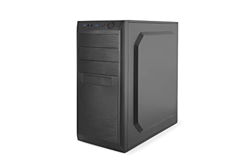 CoolBox F-750 Carcasa de Ordenador Negro - Caja de Ordenador (PC, ATX, Negro, 120 mm, 90,120 mm, 2.5,3.5,5.25")