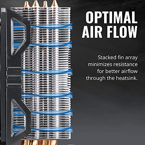 Cooler Master Hyper 212 EVO V2 CPU enfriador de aire con SickleFlow 120, ventilador PWM, tecnología de contacto directo, 4 tubos de calor de cobre para AMD Ryzen/Intel LGA1200/1151