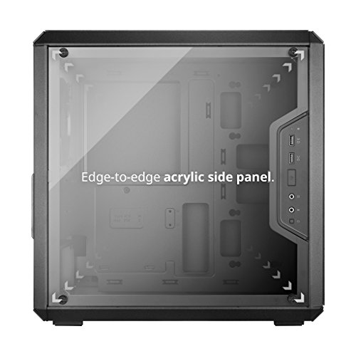 Cooler Master MasterBox Q300L – Caja de Ordenador Mini Torre mATX con Vista Total Panel Lateral, Cableado Ordenado y Múltiples Opciones Enfriamiento