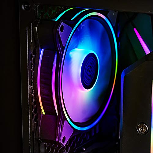 Cooler Master MasterFan MF120 Halo, ventilador con iluminación RGB direccionable de doble anillo de 120 mm, paquete 3 en 1