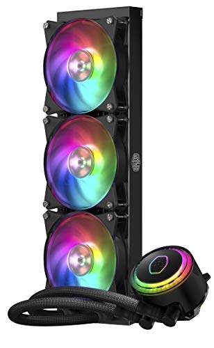 Cooler Master MasterLiquid ML360R RGB Refrigeración CPU a Liquido- Iluminación ARGB Sync, Diseño Bomba Premium y Ventiladores Triple MF120R ARGB, 394 x 119 x 27.2 mm