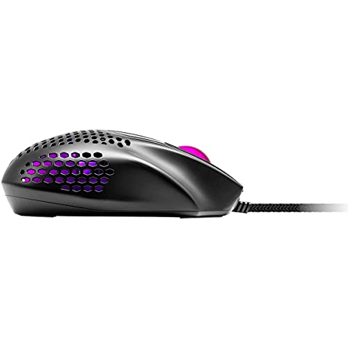 Cooler Master MM720 RGB-LED Ratón Gaming con Cable Sujeción Garra, Carcasa ligera 49 g, Sensor Óptico 16000 DPI, Conmutadores 70 Millones Clic, Pies PTFE Suave Desplazamiento, Negro Mate