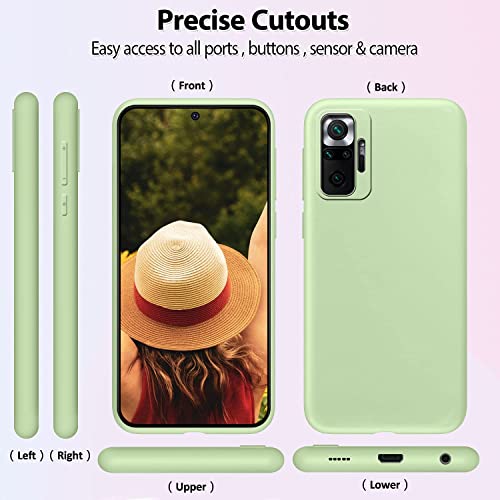 Coqin 9X Funda para Xiaomi Redmi Note 10 Pro/Note 10 Pro MAX, Carcasas Flexible Suave TPU Silicona Ultra Delgado Protección Caso(Rojo + RosaClaro + Púrpura + Amarillo + RosaOscuro +Verde + Negro)