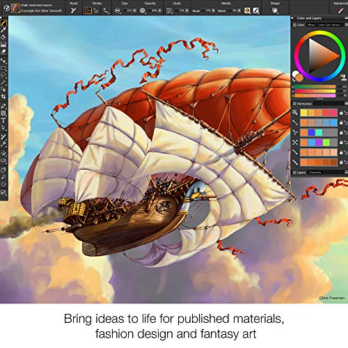 Corel Painter 2021 | Digital Painting Software | Illustration, Concept, Photo, and Fine Art|Standard|PC/Mac|
