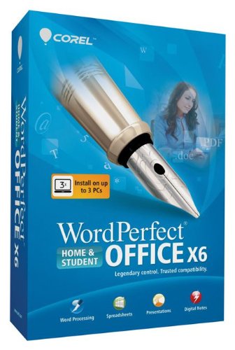 Corel WordPerfect Office X6 Home & Student Edition, EN, mini-box - Suites de programas (EN, mini-box, 1100 MB, 256 MB, 466 MHz, ENG)