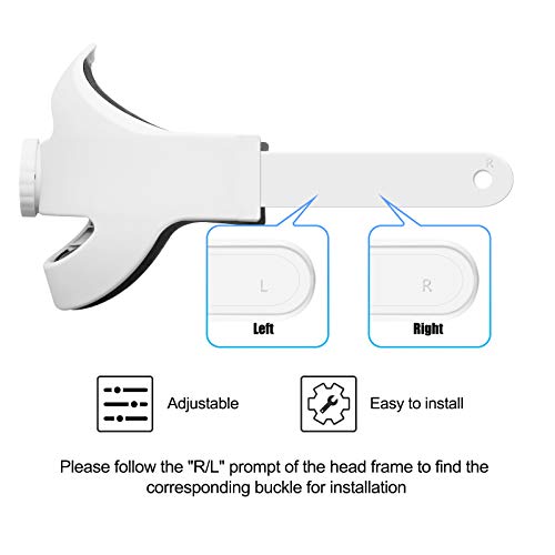 Correa para la Cabeza para Auriculares Oculus Quest 2 Venda Reemplazo de Venda para la Correa Elite para Oculus Quest 2 Reducir la Presión de la Cabeza Toque Cómodo