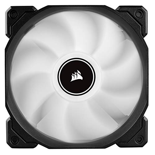 Corsair AF120, Air Series LED - Paquete de 3 ventiladores de refrigeración silencioso de 120 mm, color blanco