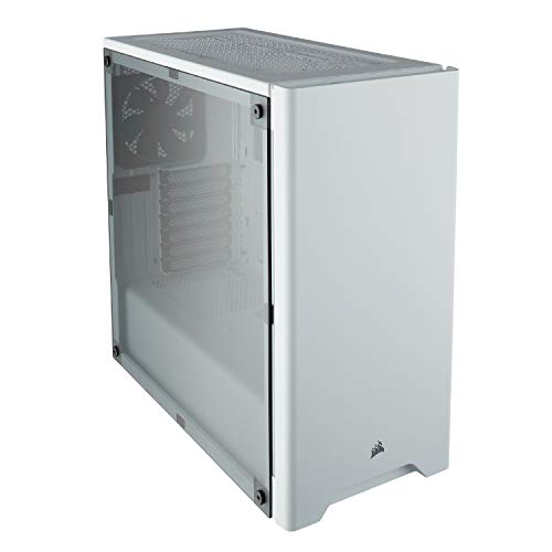 Corsair Carbide Series 275R Estuche para juegos de media torre (panel lateral de ventana de acrílico completo, opciones de refrigeración versátiles) blanco