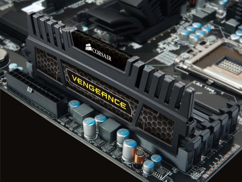 Corsair CMZ8GX3M1A1600C9 Vengeance - Módulo de memoria XMP de alto rendimiento de 8 GB (1 x 8 GB, DDR3, 1600 MHz, CL9), Negro