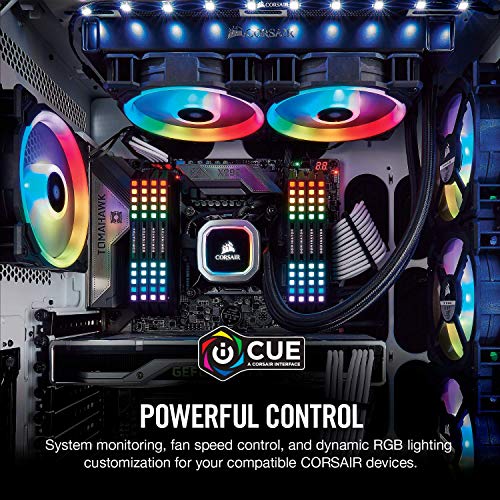 Corsair Commander Pro - Controlador de iluminación RGB y Ventilador Digital + LL120 RGB Ventilador de PC (120 mm, Doble Halo RGB LED PWM) Paquete Soltero