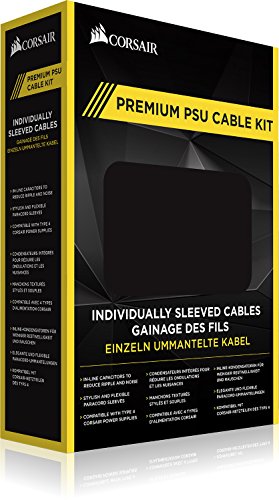 Corsair CP-8920145 Starter-Set - Set de cables (macho/macho, RMi series, RMx series, SF series), Rojo (Red)