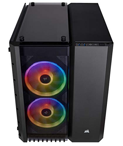 Corsair Crystal Series 280X RGB - Caja de PC, ATX, tres paneles de cristal templado, iluminación RGB LED, Negro